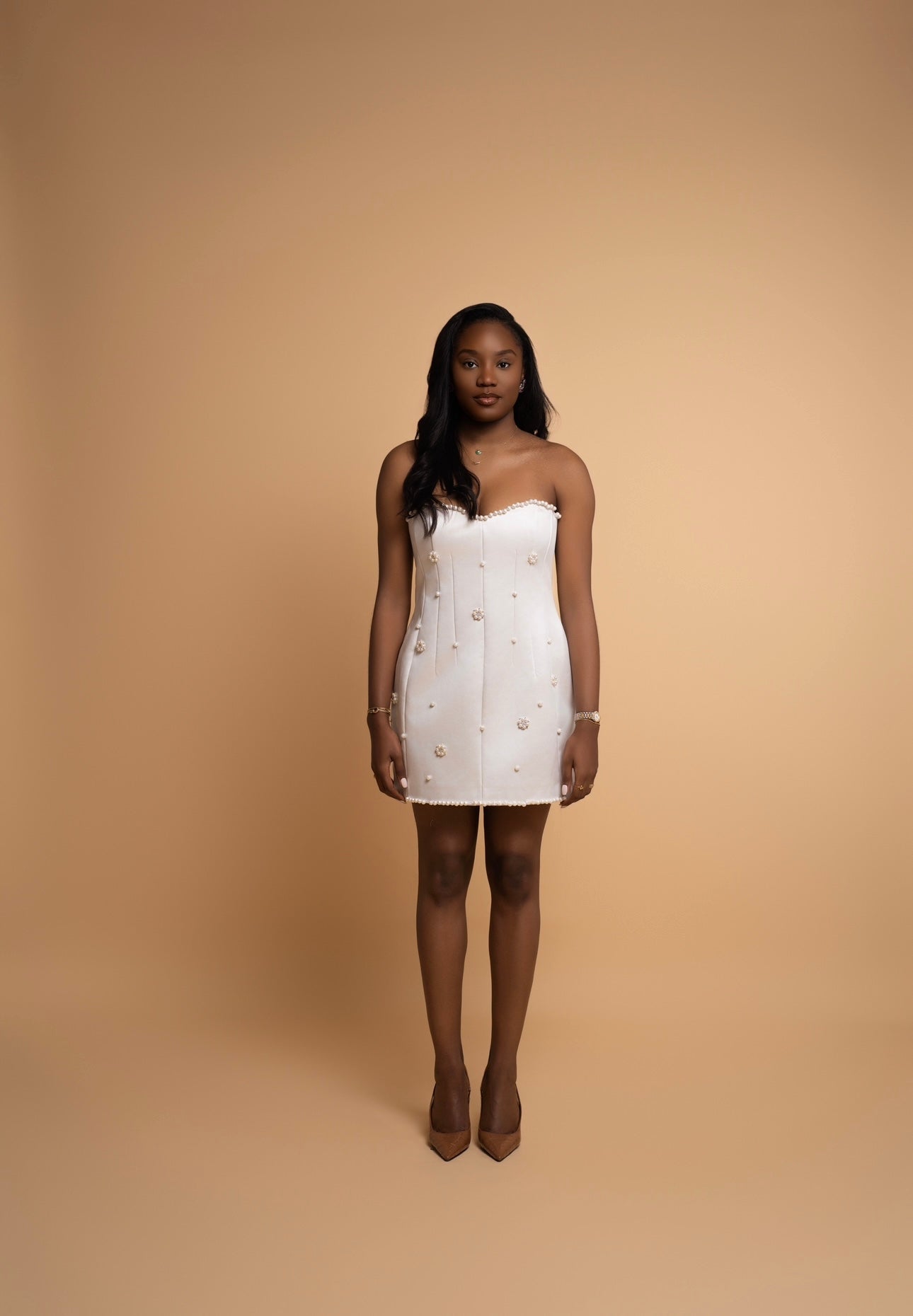 Robe champ de perles